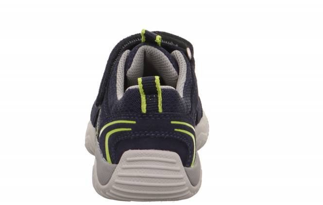 Superfit azul/verde claro crianças storm - tênis cano baixo com velcro JFFX796