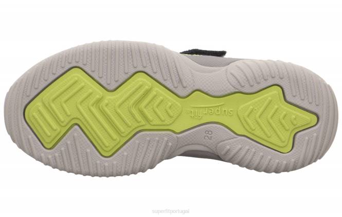 Superfit azul/verde claro crianças storm - tênis cano baixo com velcro JFFX796