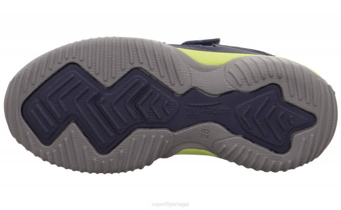 Superfit azul/verde claro crianças storm - tênis cano baixo com velcro JFFX858