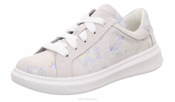Superfit branco crianças cosmo - tênis baixo com cadarço JFFX809