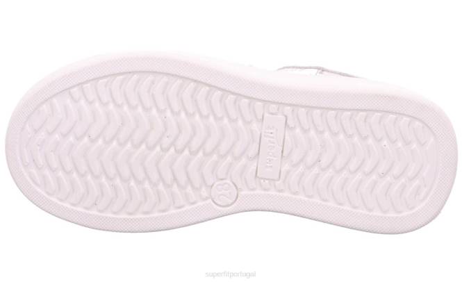 Superfit branco crianças cosmo - tênis baixo com cadarço JFFX868