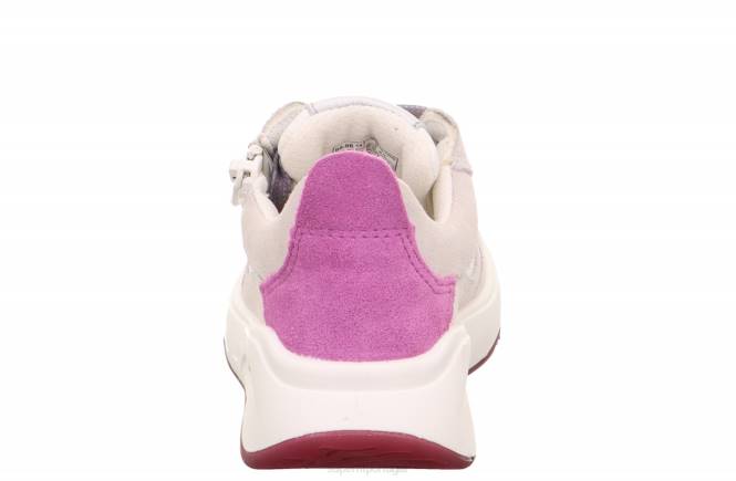 Superfit branco crianças melody - tênis cano baixo com zíper JFFX829