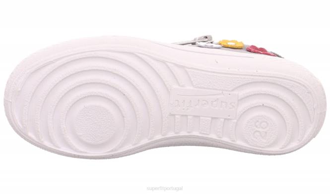 Superfit cinza claro crianças tensy - tênis cano baixo com zíper JFFX822
