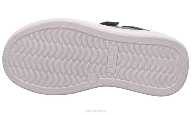 Superfit cinza crianças cosmo - tênis baixo com velcro JFFX810