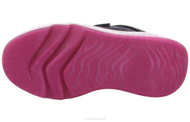 Superfit cinza crianças melody - tênis cano baixo com velcro JFFX839
