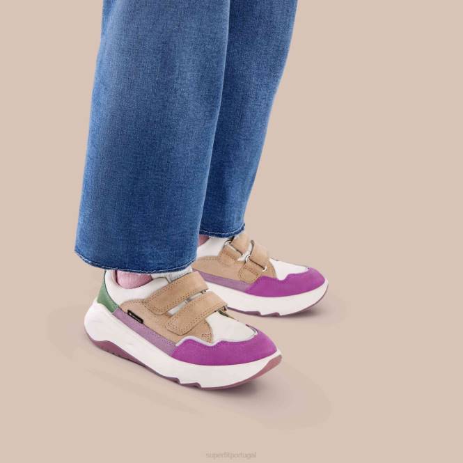 Superfit multi cor crianças melody - tênis cano baixo com velcro JFFX819