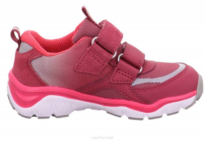 Superfit rosa crianças sport5 - tênis baixo com fecho de velcro JFFX792
