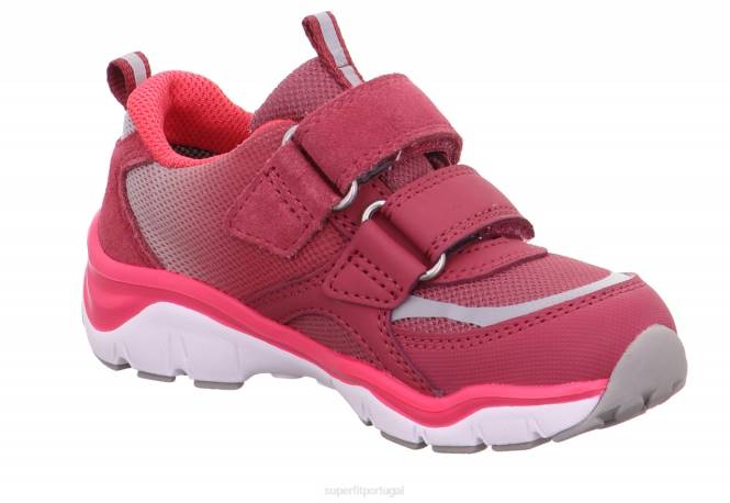 Superfit rosa crianças sport5 - tênis baixo com fecho de velcro JFFX792