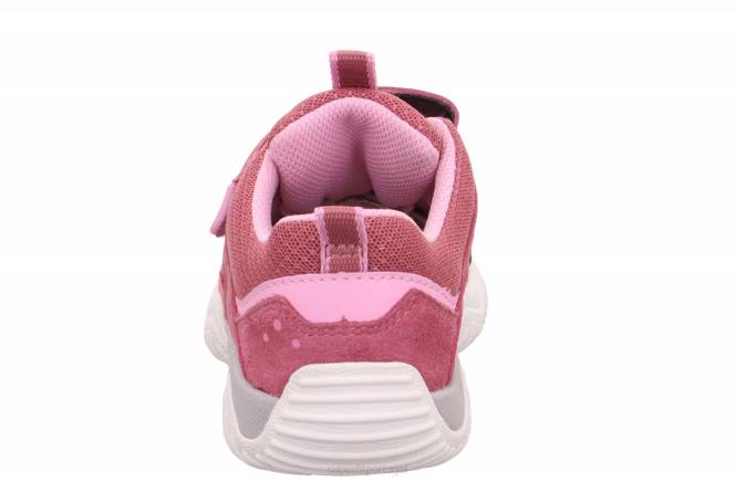 Superfit rosa crianças storm - tênis cano baixo com velcro JFFX802