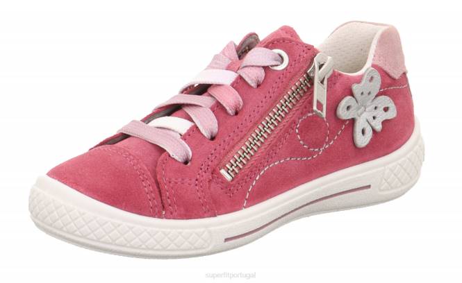 Superfit rosa crianças tensy - tênis cano baixo com zíper JFFX795