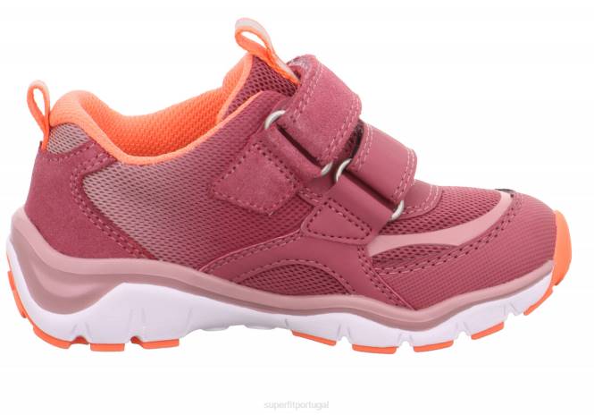 Superfit rosa/laranja crianças sport5 - tênis baixo com fecho de velcro JFFX773