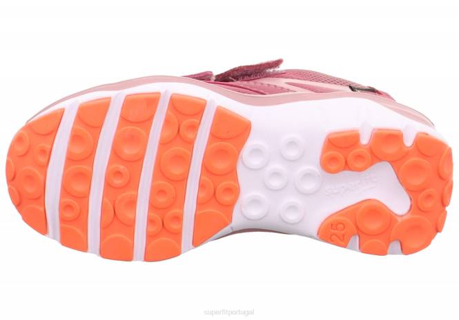 Superfit rosa/laranja crianças sport5 - tênis baixo com fecho de velcro JFFX773