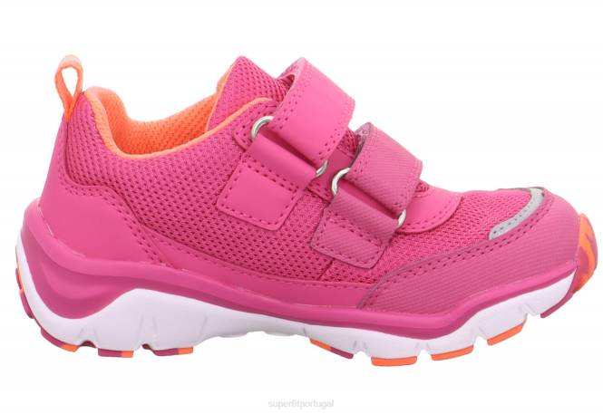 Superfit rosa/laranja crianças sport5 - tênis baixo com fecho de velcro JFFX828