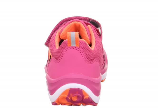Superfit rosa/laranja crianças sport5 - tênis baixo com fecho de velcro JFFX828