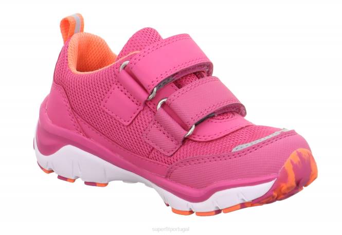 Superfit rosa/laranja crianças sport5 - tênis baixo com fecho de velcro JFFX828