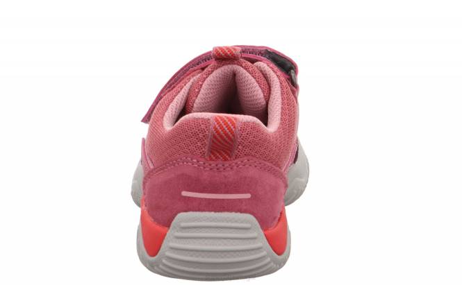 Superfit rosa/vermelho crianças storm - tênis cano baixo com velcro JFFX806