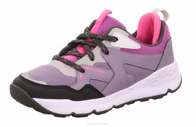 Superfit roxo crianças free ride - tênis baixo com cadarço JFFX892
