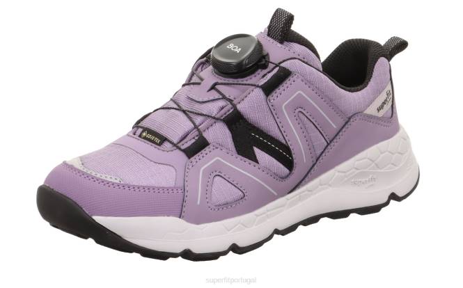 Superfit roxo/preto crianças free ride - tênis cano baixo com sistema boa fit JFFX897