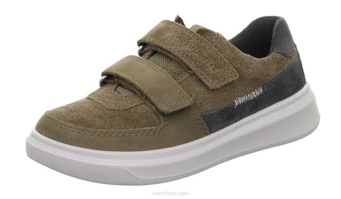 Superfit verde Cinza crianças cosmo - tênis baixo com velcro JFFX801