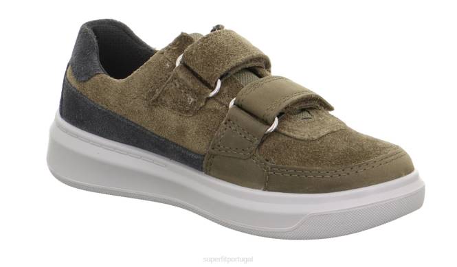 Superfit verde Cinza crianças cosmo - tênis baixo com velcro JFFX801