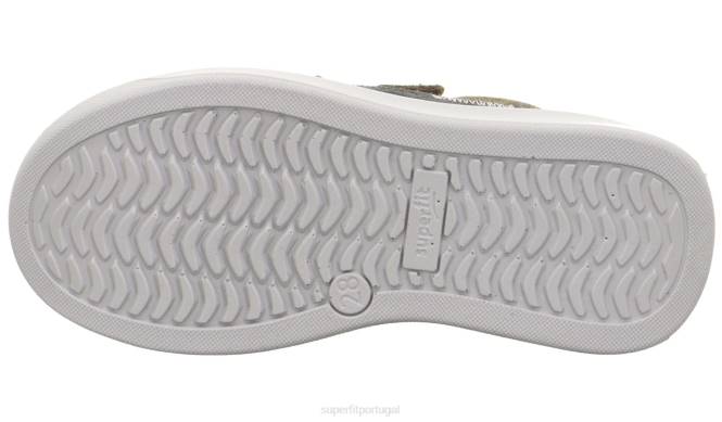 Superfit verde Cinza crianças cosmo - tênis baixo com velcro JFFX801
