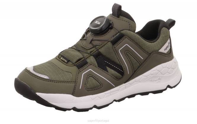 Superfit verde Preto crianças free ride - tênis cano baixo com sistema boa fit JFFX894