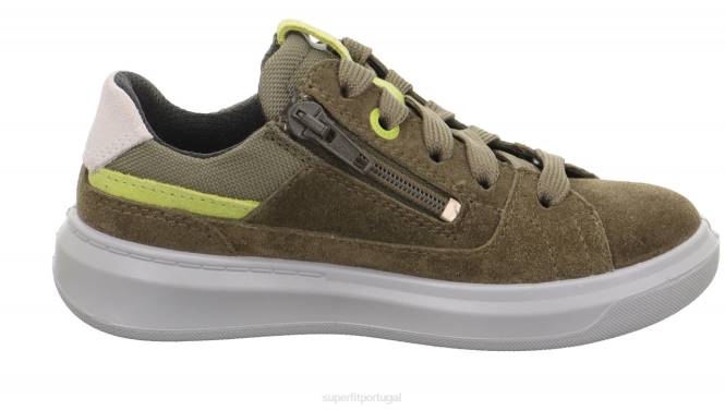 Superfit verde/verde claro crianças cosmo - tênis baixo com cadarço JFFX786