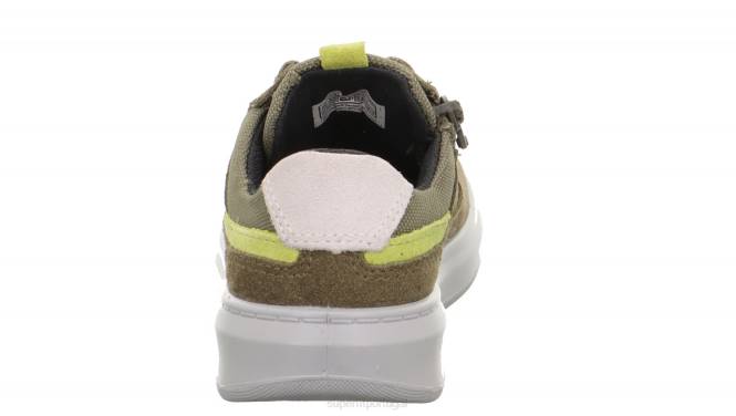 Superfit verde/verde claro crianças cosmo - tênis baixo com cadarço JFFX786
