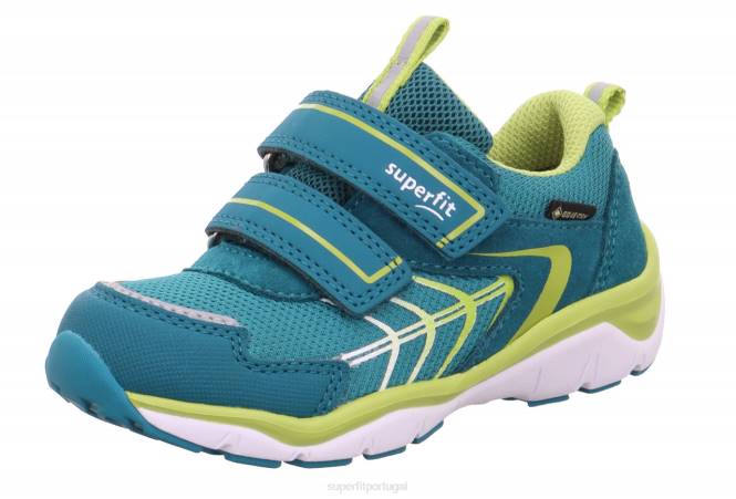 Superfit verde/verde claro crianças sport5 - tênis baixo com fecho de velcro JFFX789